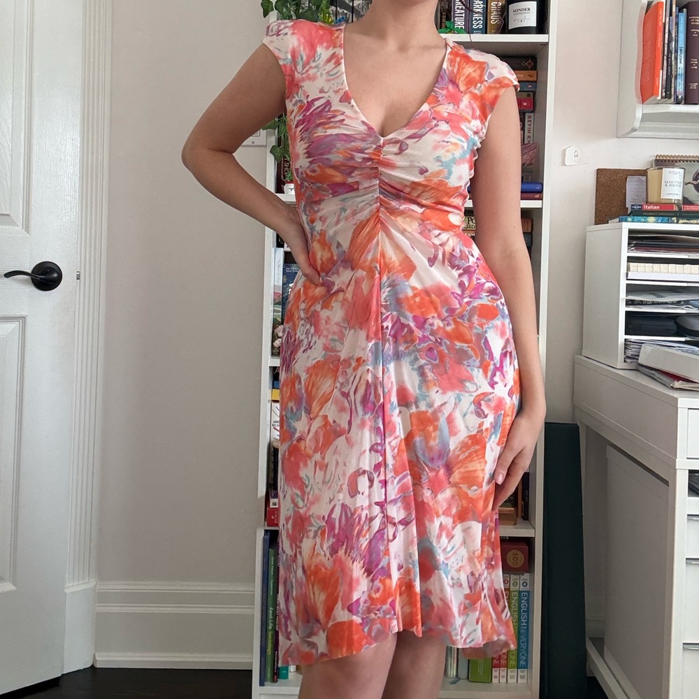 Weston Wear Vibrant Floral midi Dress